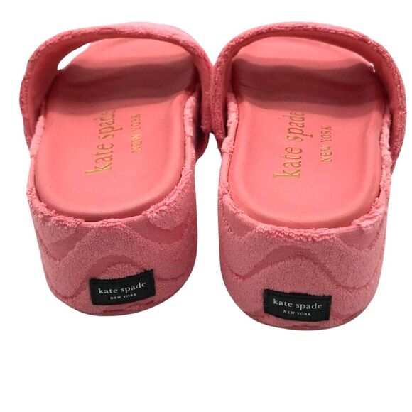 kate spade Breeze Platform Wedge Sandals Pink Size 5.5 GUC - Picture 2 of 9
